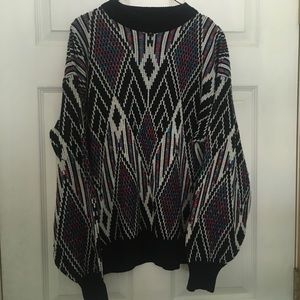 Vintage psychedelic print sweater